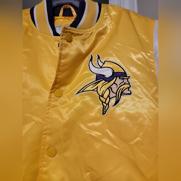 Minnesota Vikings Retro Starter Jacket Size Medium Rare NWT - Picture 3 of 8